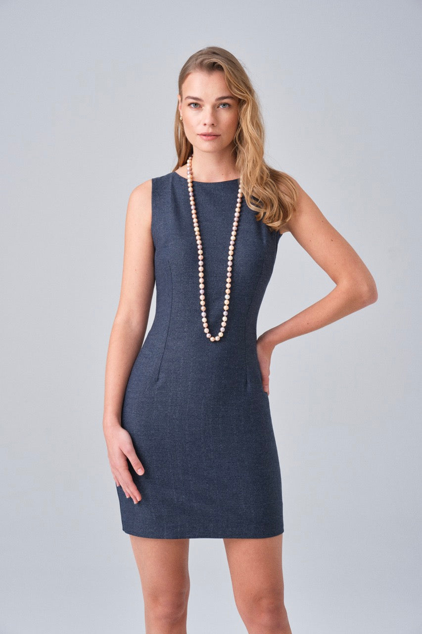 Navy Classic Shift Dress