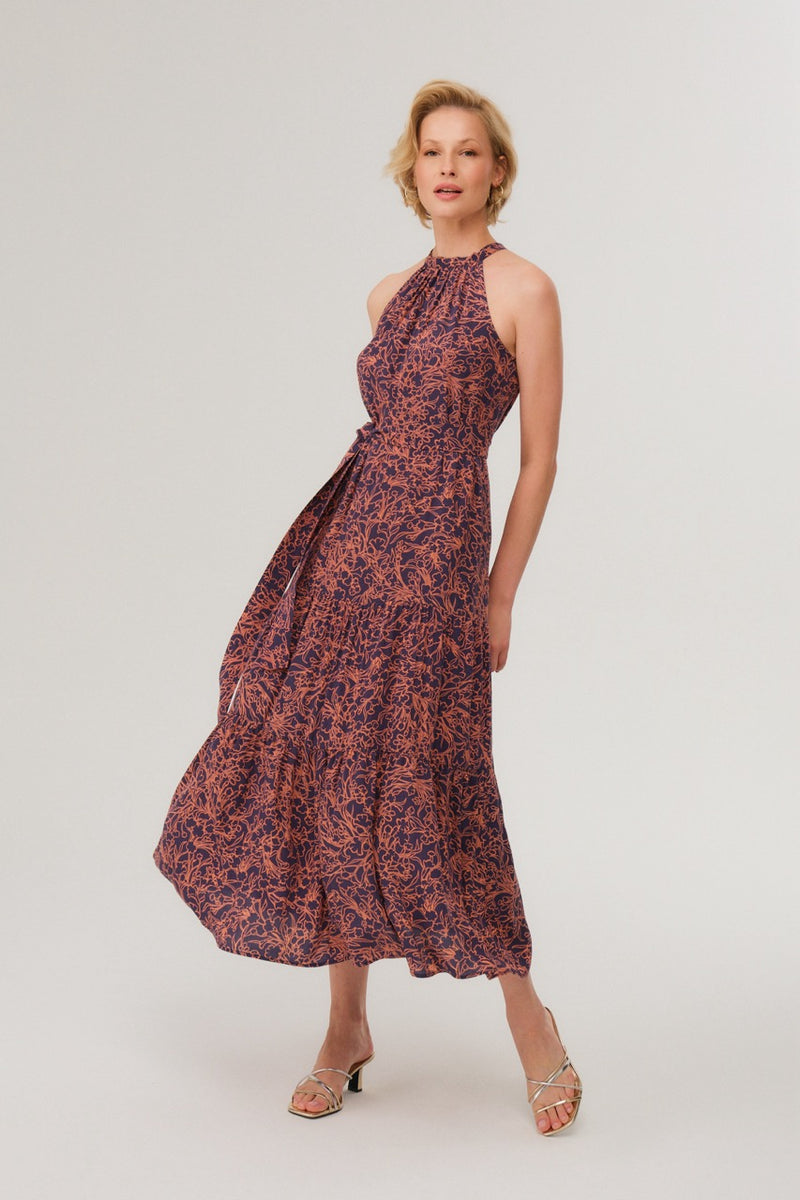 halter dress with jacket Tulle A-line Halter Neck Dress with Jacket – M.R DESIGN main image 1