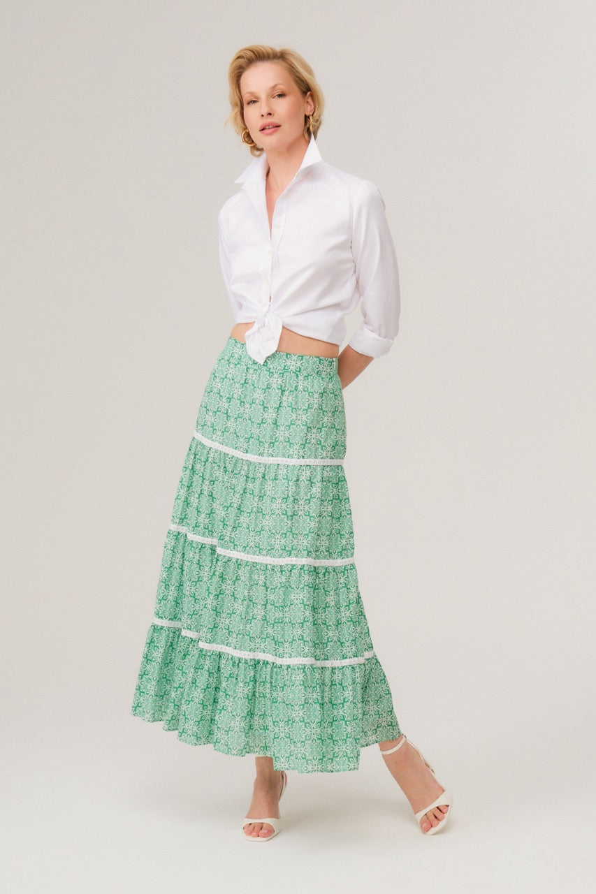 Green Maxi Skirt